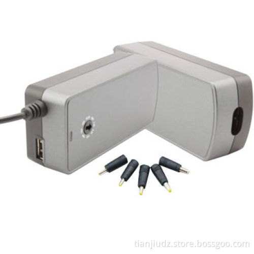 40W Manual Knob Key Adjustable Voltage Multiple Laptop Battery Charger with USB 5V/1A